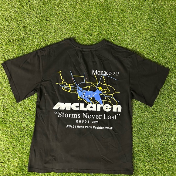 Brand New Black Rhude McLaren Graphic Tee - Picture 3 of 3